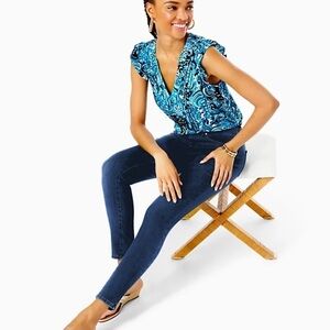 LILLY PULITZER Eagan High Rise Skinny Jean Sz 8